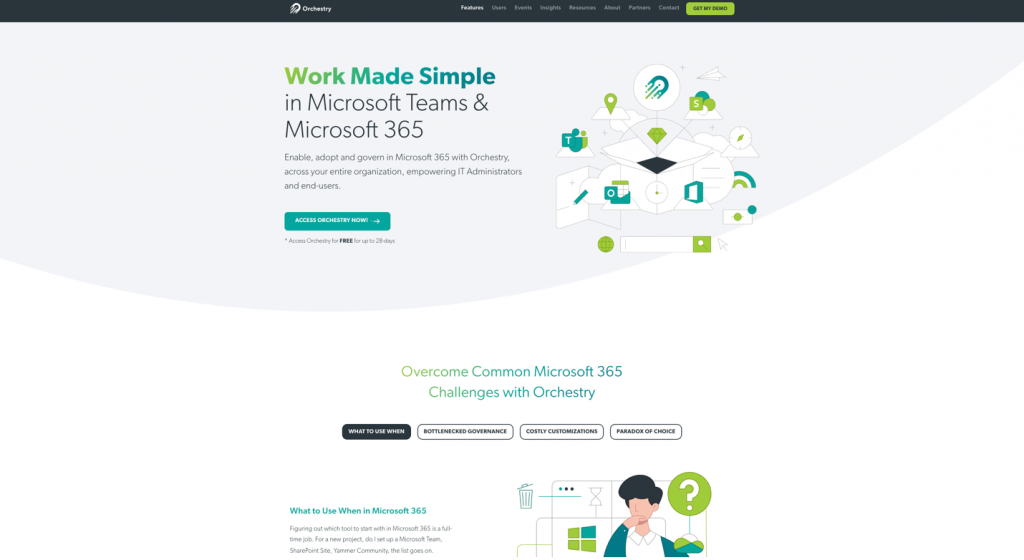 Orchestry Award-Winning Home Page